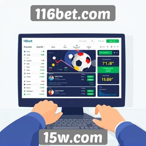 Análise da interface do usuário do site 116bet
